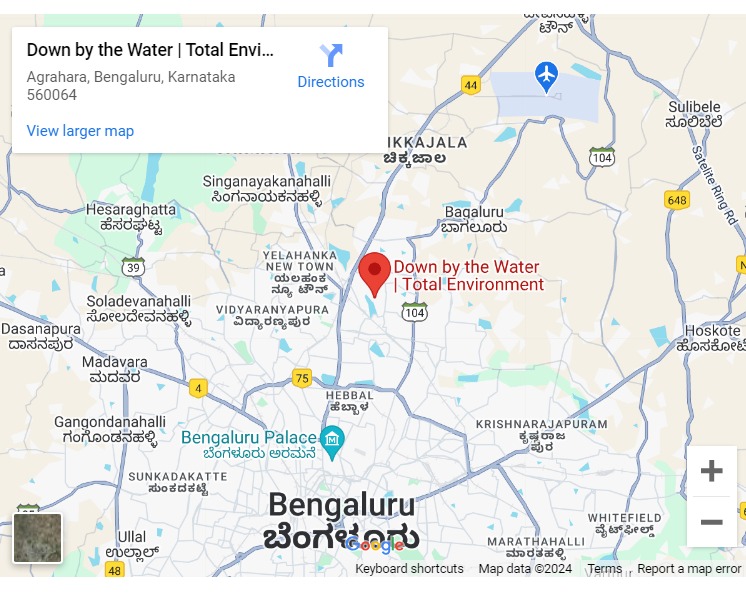 Total Environment Down By The Water Jakkur Location Map